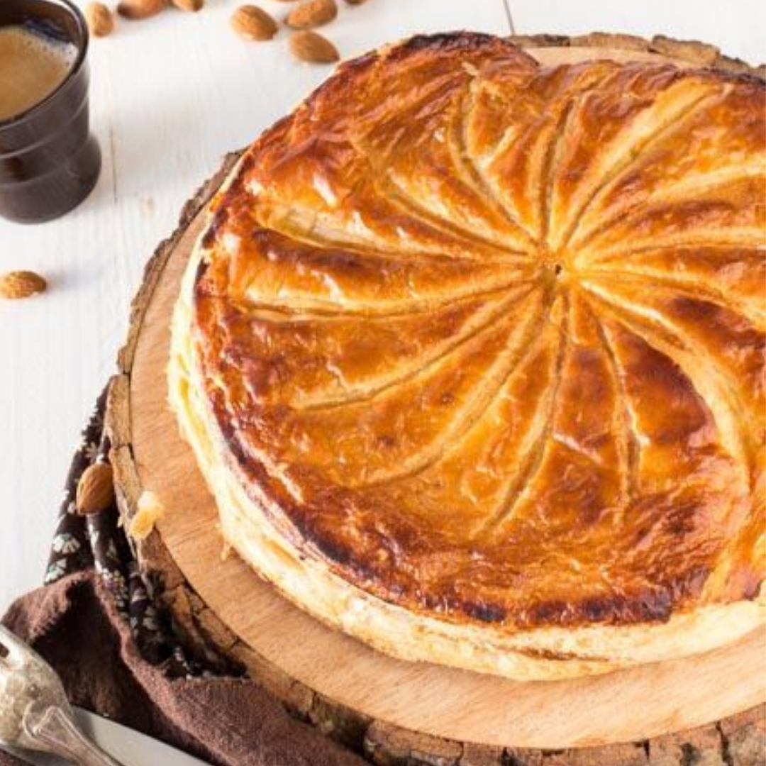Galette des rois grignée