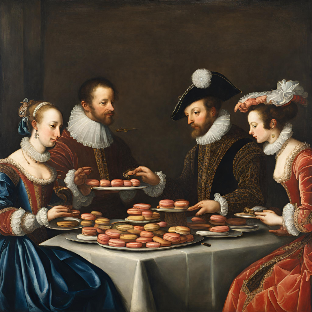 artistocrates_qui mangent des macarons artistocrates_qui_mangent_des_macarons